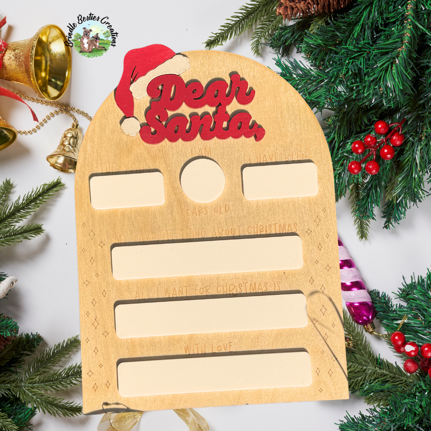 Reusable, Personalizable - Dear Santa Letter Board