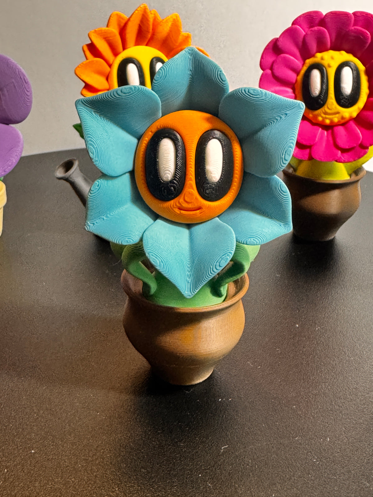Blob Lab Mini Flower Garden Set – 5 Piece 3D Printed Display Set