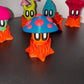 Blob Lab Mushroom Crew – 5 Piece 3D Printed Display Set