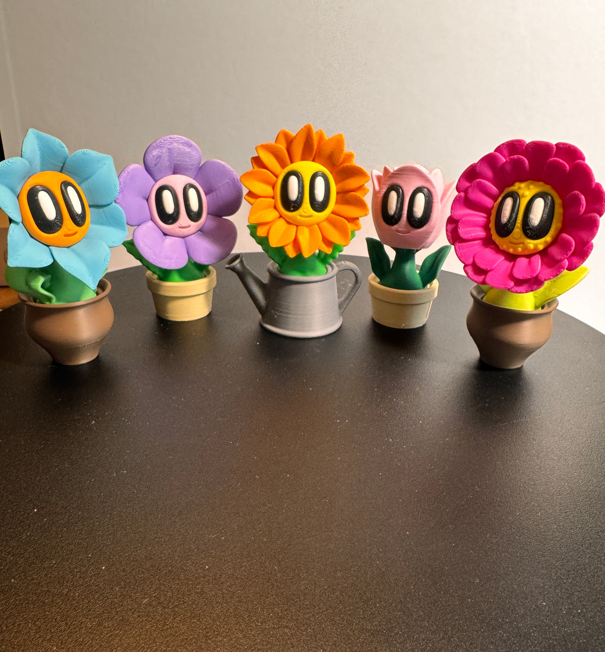 Blob Lab Mini Flower Garden Set – 5 Piece 3D Printed Display Set