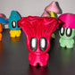 Blob Lab Mushroom Crew – 5 Piece 3D Printed Display Set