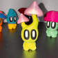 Blob Lab Mushroom Crew – 5 Piece 3D Printed Display Set