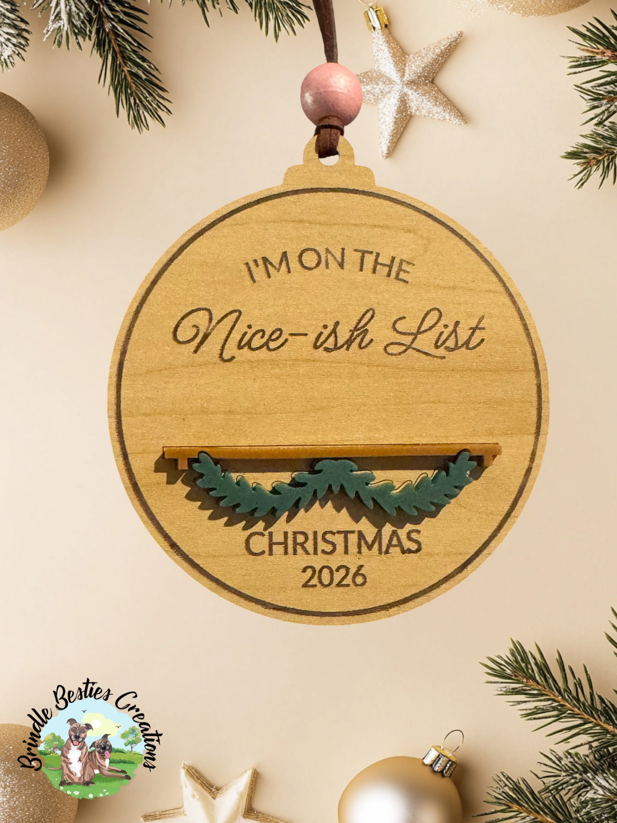 Personalized Christmas Name Block Ornament | Custom Family & Baby Keepsake | Pet Ornament