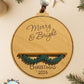Personalized Christmas Name Block Ornament | Custom Family & Baby Keepsake | Pet Ornament