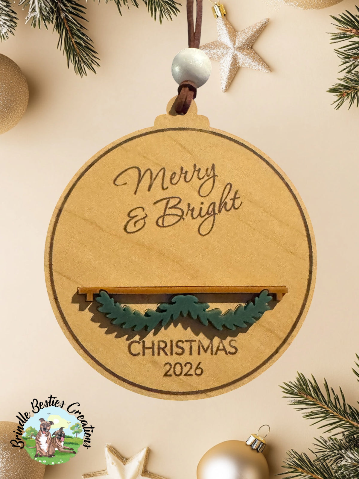 Personalized Christmas Name Block Ornament | Custom Family & Baby Keepsake | Pet Ornament