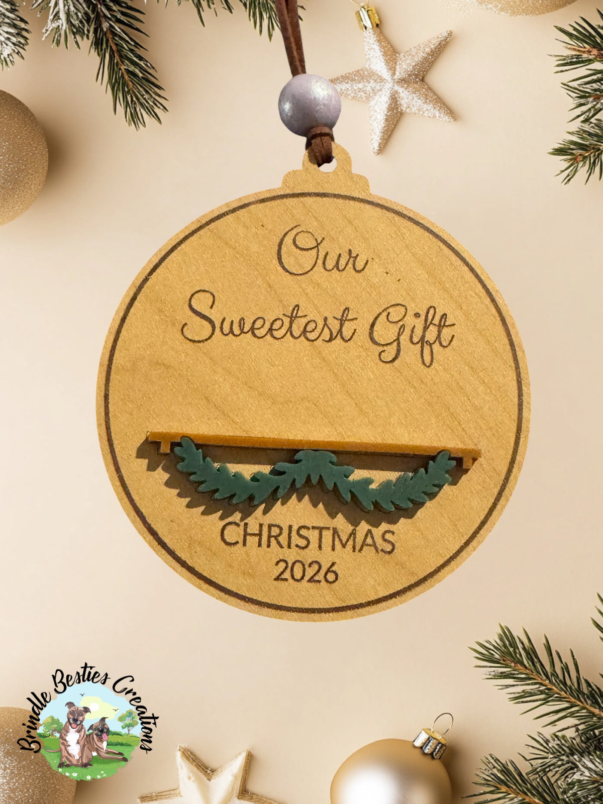 Personalized Christmas Name Block Ornament | Custom Family & Baby Keepsake | Pet Ornament