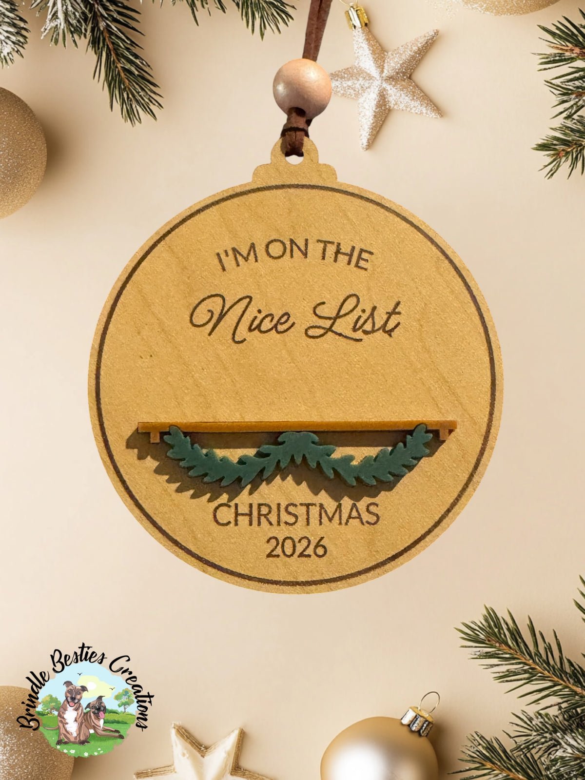Personalized Christmas Name Block Ornament | Custom Family & Baby Keepsake | Pet Ornament