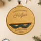 Personalized Christmas Name Block Ornament | Custom Family & Baby Keepsake | Pet Ornament