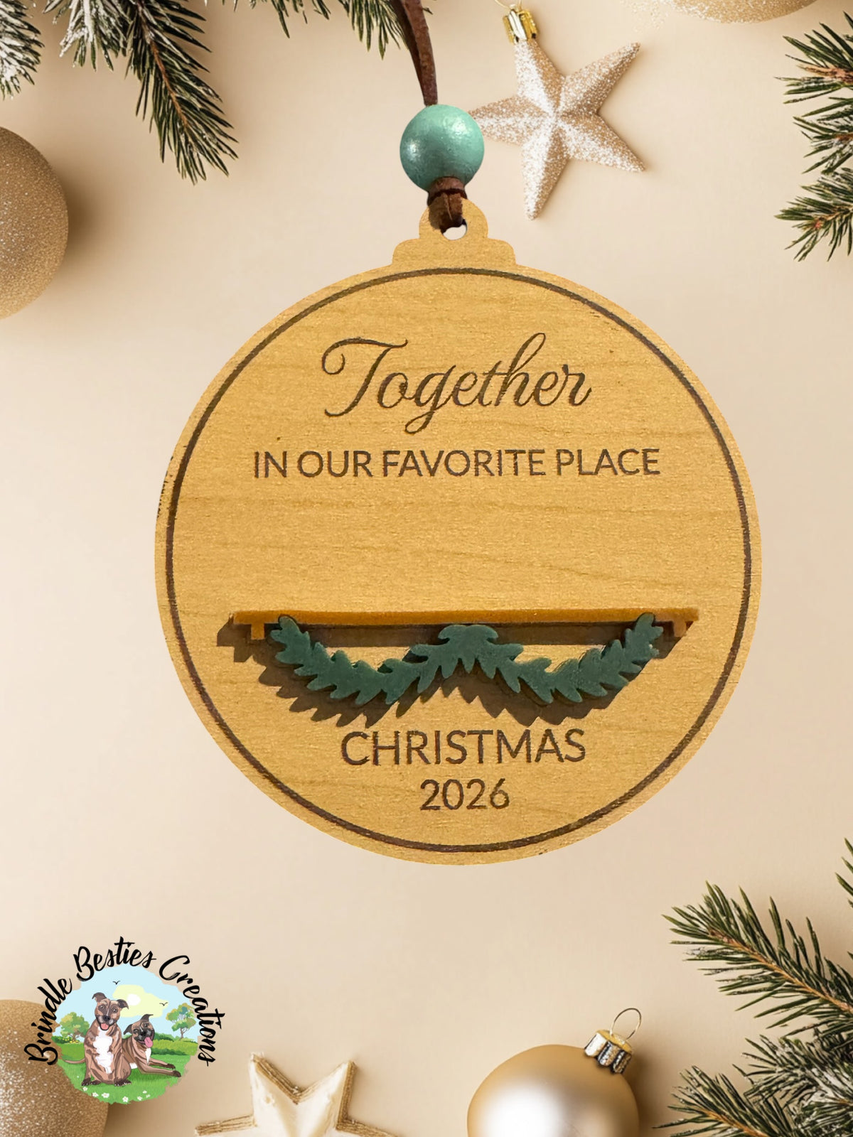 Personalized Christmas Name Block Ornament | Custom Family & Baby Keepsake | Pet Ornament