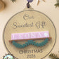 Personalized Christmas Name Block Ornament | Custom Family & Baby Keepsake | Pet Ornament