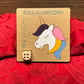 Wooden Roll-A-Unicorn game featuring a colorful unicorn design with dice for a fun and creative activity for kids and families.