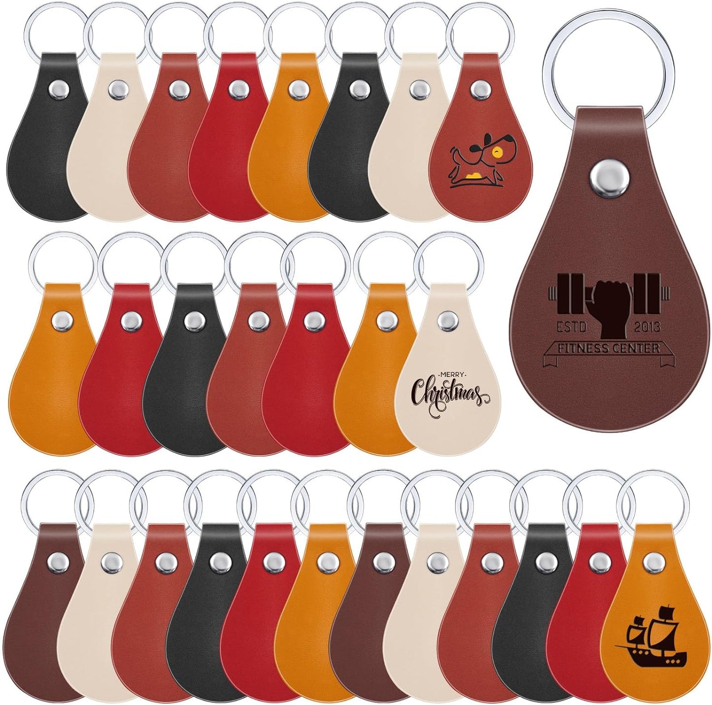 Fayetteville Ukulele Club Leather Key Chain