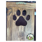 Paw Print Wall Leash/Key Holder - Reclaimed Pine