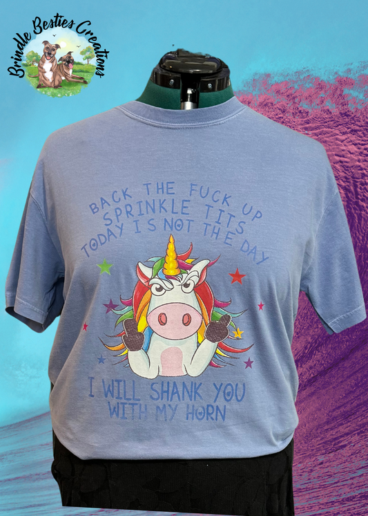 Back up sprinkle tits I will shank you -  Full Color Shirt