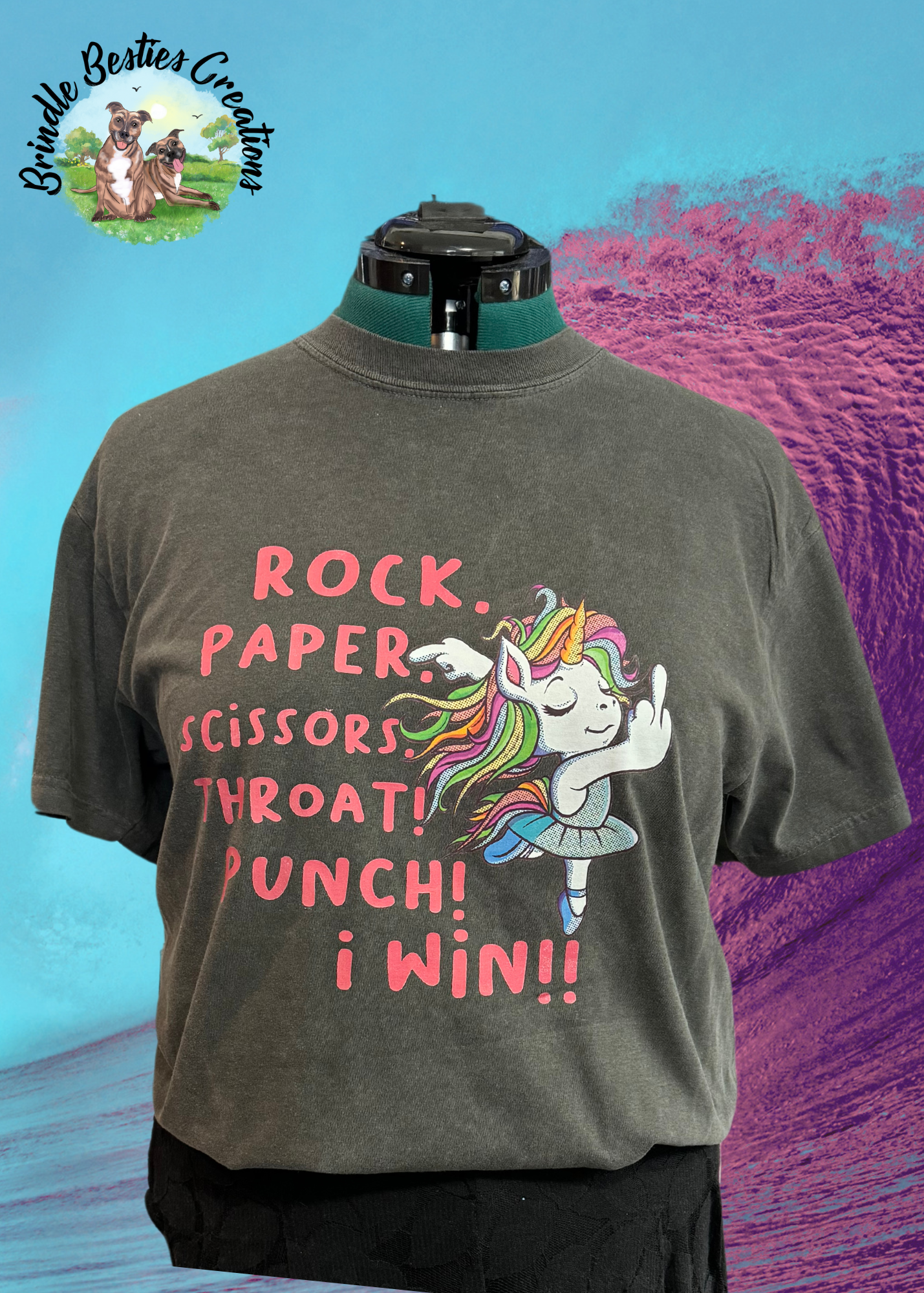 Rock Paper Scissors Throat Punch -  Full Color Shirt