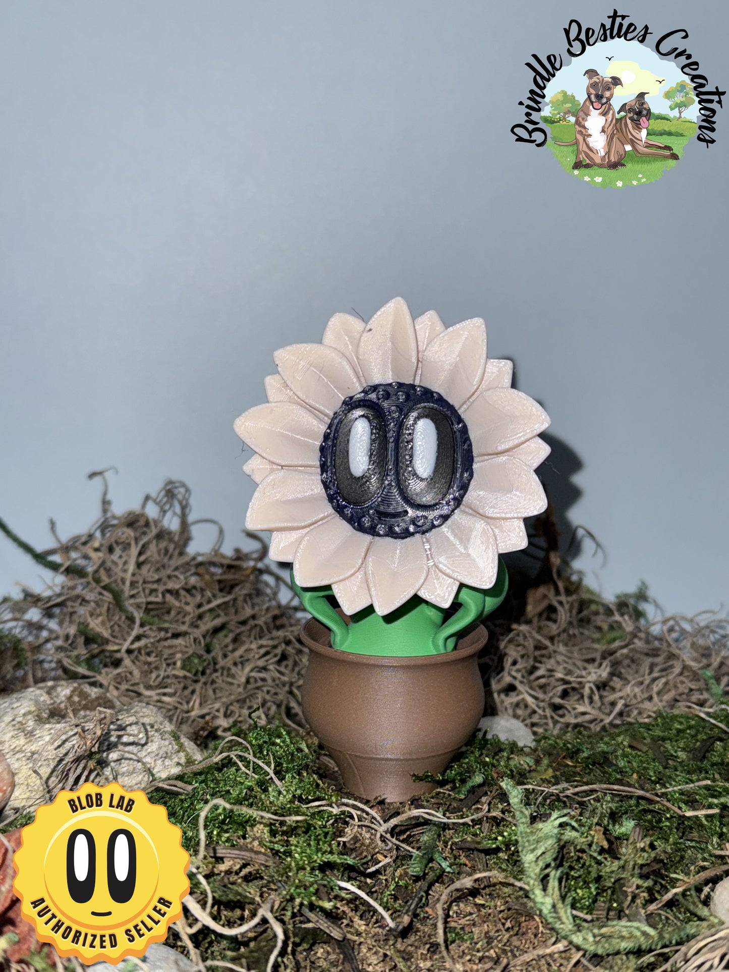 Blob Lab Flower Planter Set – 5 Figurines with Stands (Limited Color Edition)