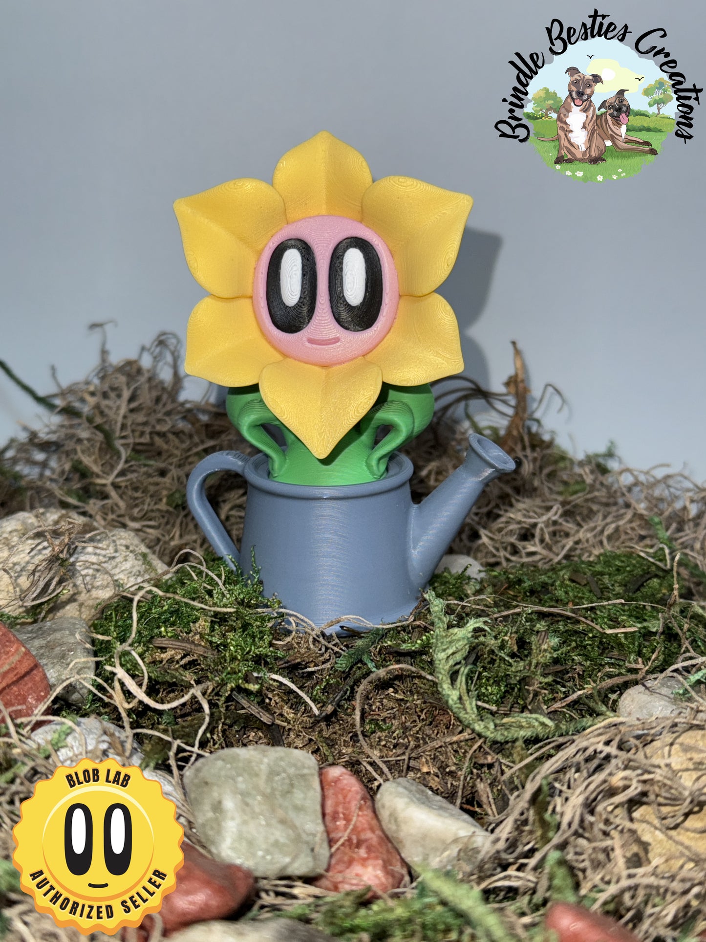 Blob Lab Flower Planter Set – 5 Figurines with Stands (Limited Color Edition)