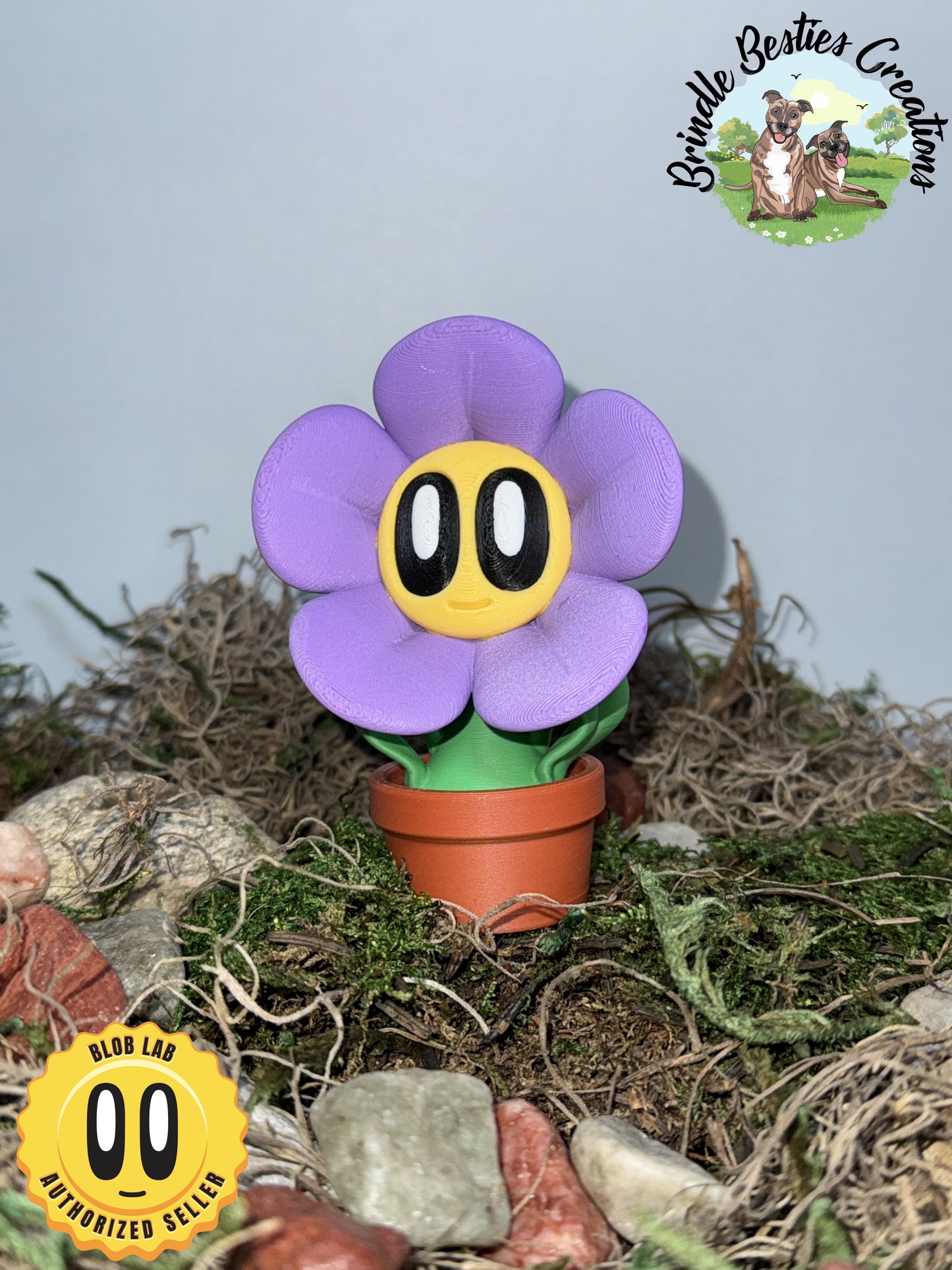 Blob Lab Flower Planter Set – 5 Figurines with Stands (Limited Color Edition)