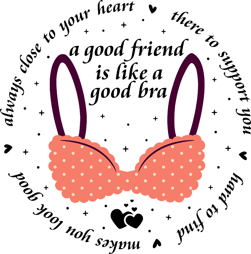 Funny Friend is a Good Bra Christmas Ceramic hanging Ornament