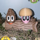 Blob Lab Mushroom Mini Planter Set – 5 Figurines with 3 Stands