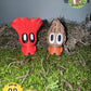 Blob Lab Mushroom Mini Planter Set – 5 Figurines with 3 Stands