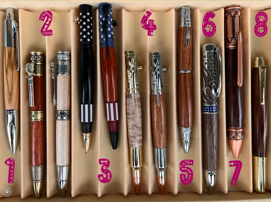 American Pride Hand Turned Acrylic Ballpoint Pen (#6)