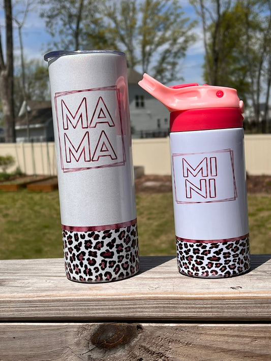 Mama Design Tumbler - 20oz Pearl Shimmer Glitter skinny straight